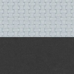 Charcoal Gray (CG06) + Patricia Braune Woven Cotton Blue (PBR21799)