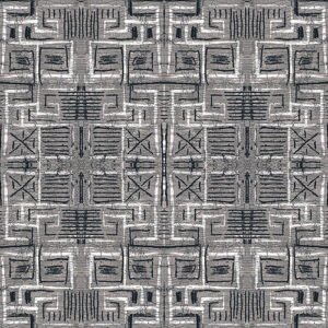 Louise Hunt - Mid Century Modern Hooper (LHU12840) - Available Sizes: 47x47