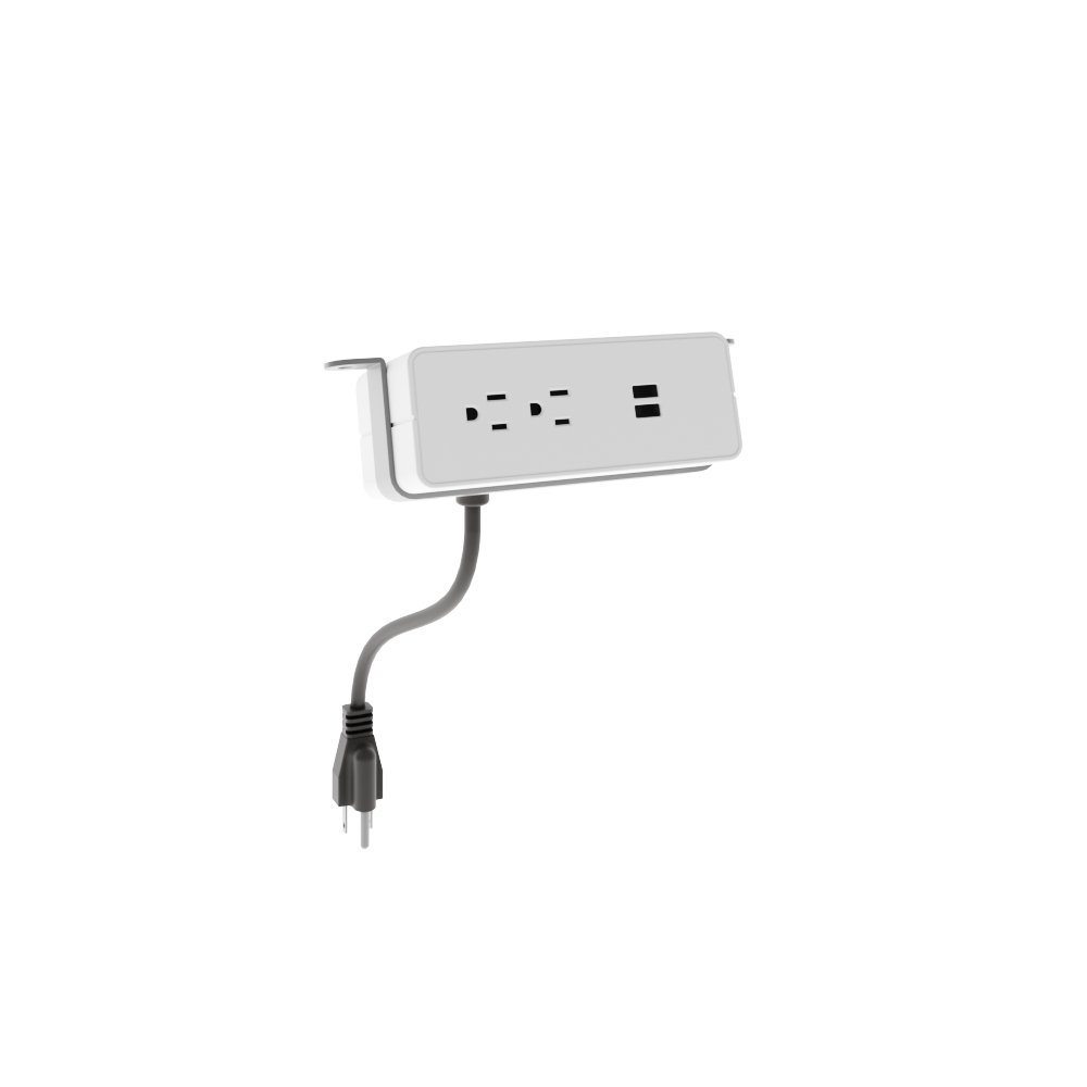 Duplex with 2 USB-A  Under-surface mount 